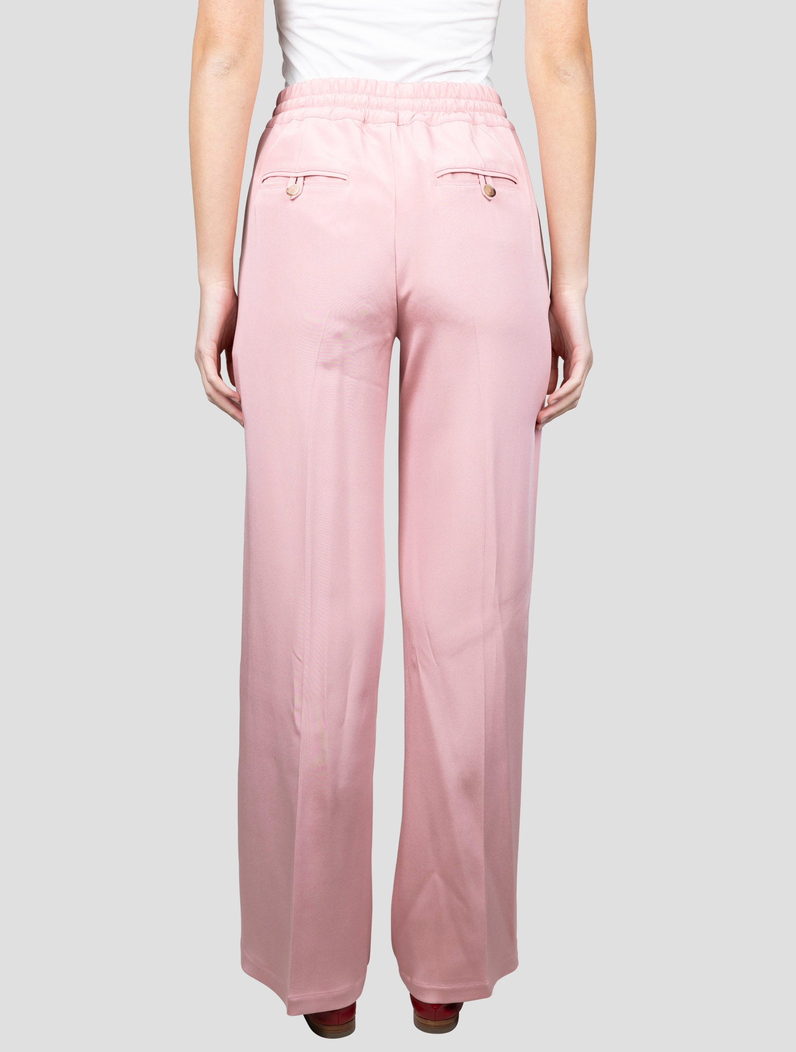 Kiton Pink Silk Ea Pants