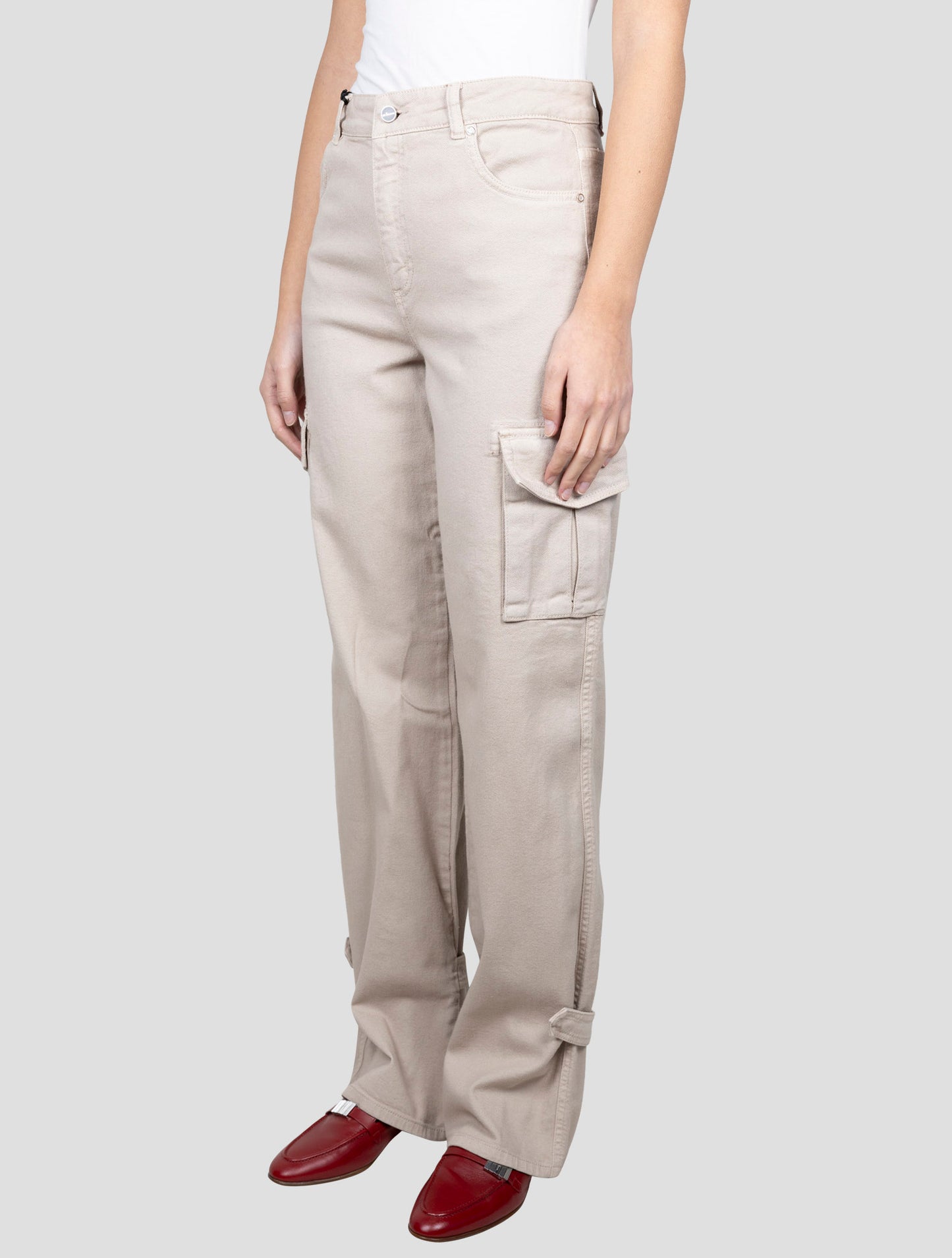 Kiton Beige Cotton Ea Cargo Jeans