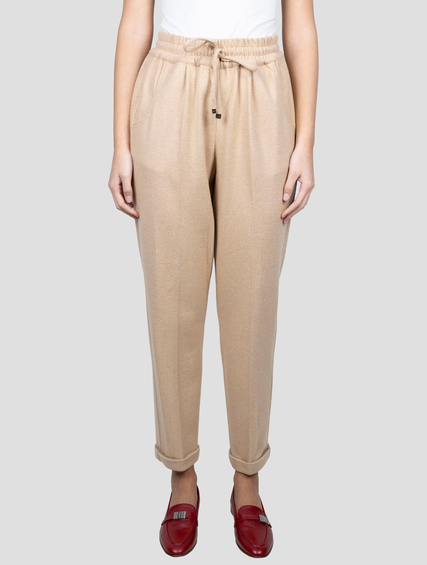 Kiton Brown Cashmere Pants