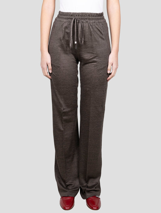 Kiton Brown Linen Pants