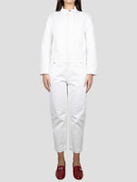 Kiton White Cotton Ea Jumpsuit
