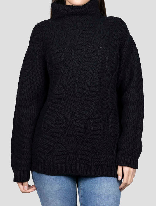 Kiton Black Cashmere Sweater Turtleneck