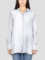 Kiton Gray Silk Shirt