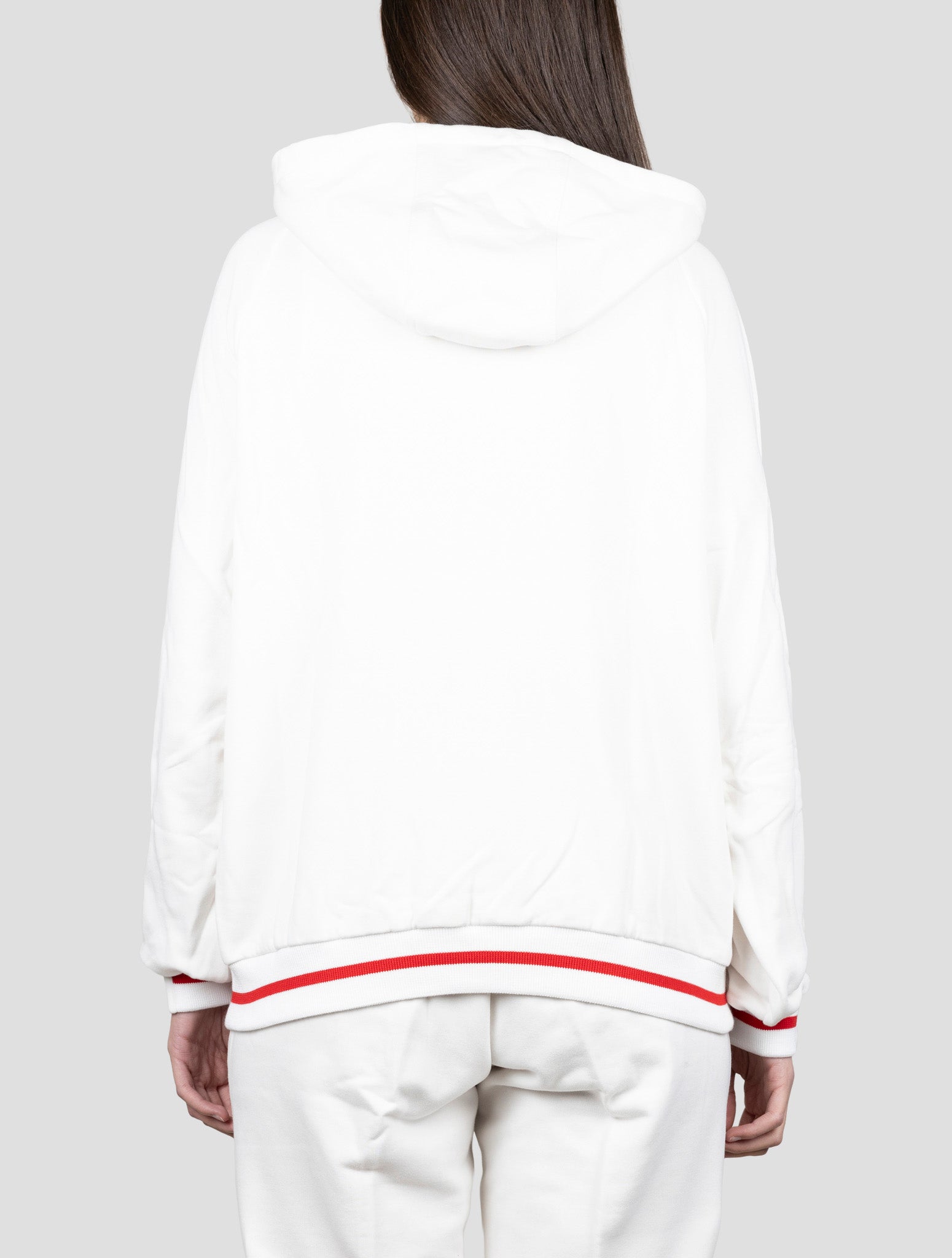 Kiton White Cotton Cashmere Sweater Full Zip