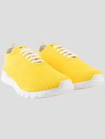Kiton Yellow Cotton Ea Sneakers