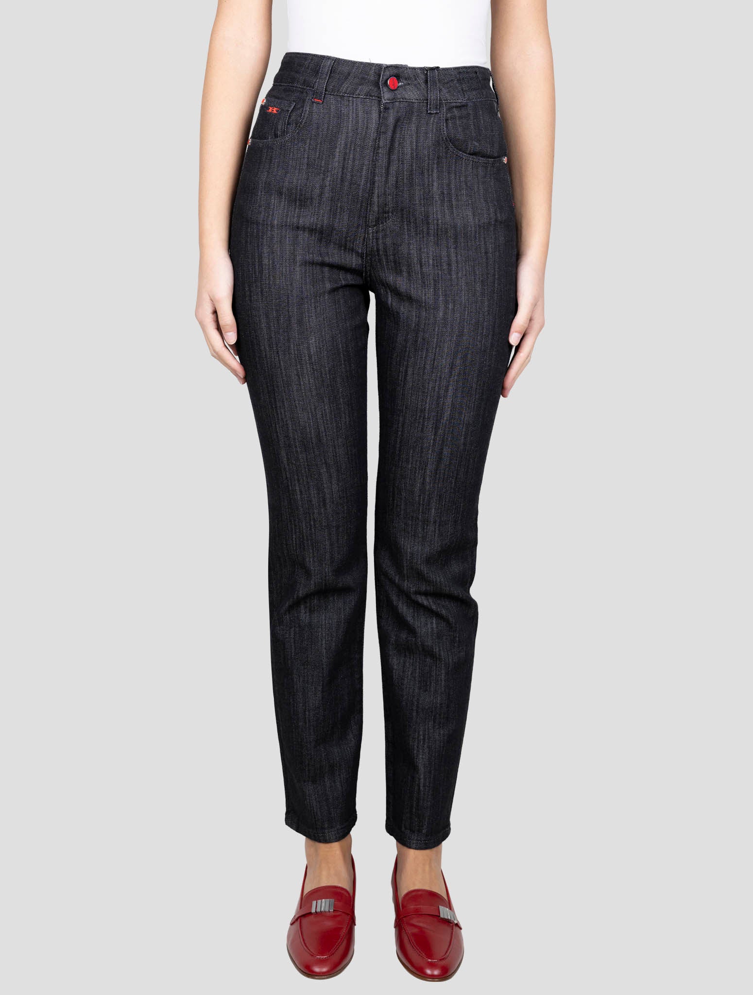 Kiton Dark Gray Cotton Cashmere Ea Jeans