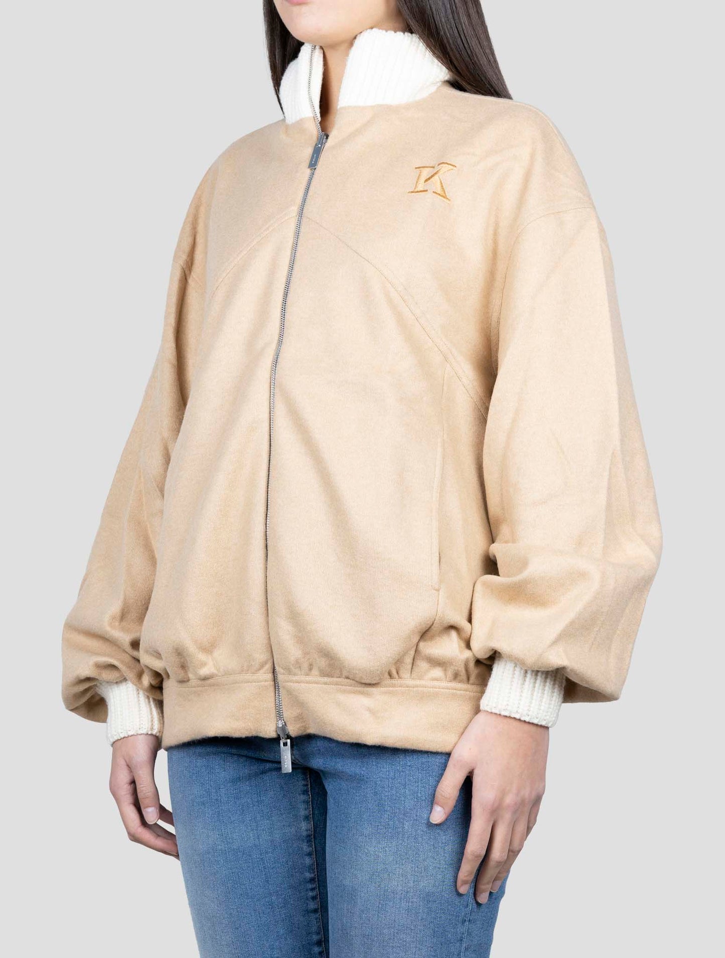 Kiton Brown Cashmere Sweater Full Zip