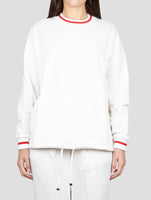 Kiton White Cotton Cashmere Crewneck