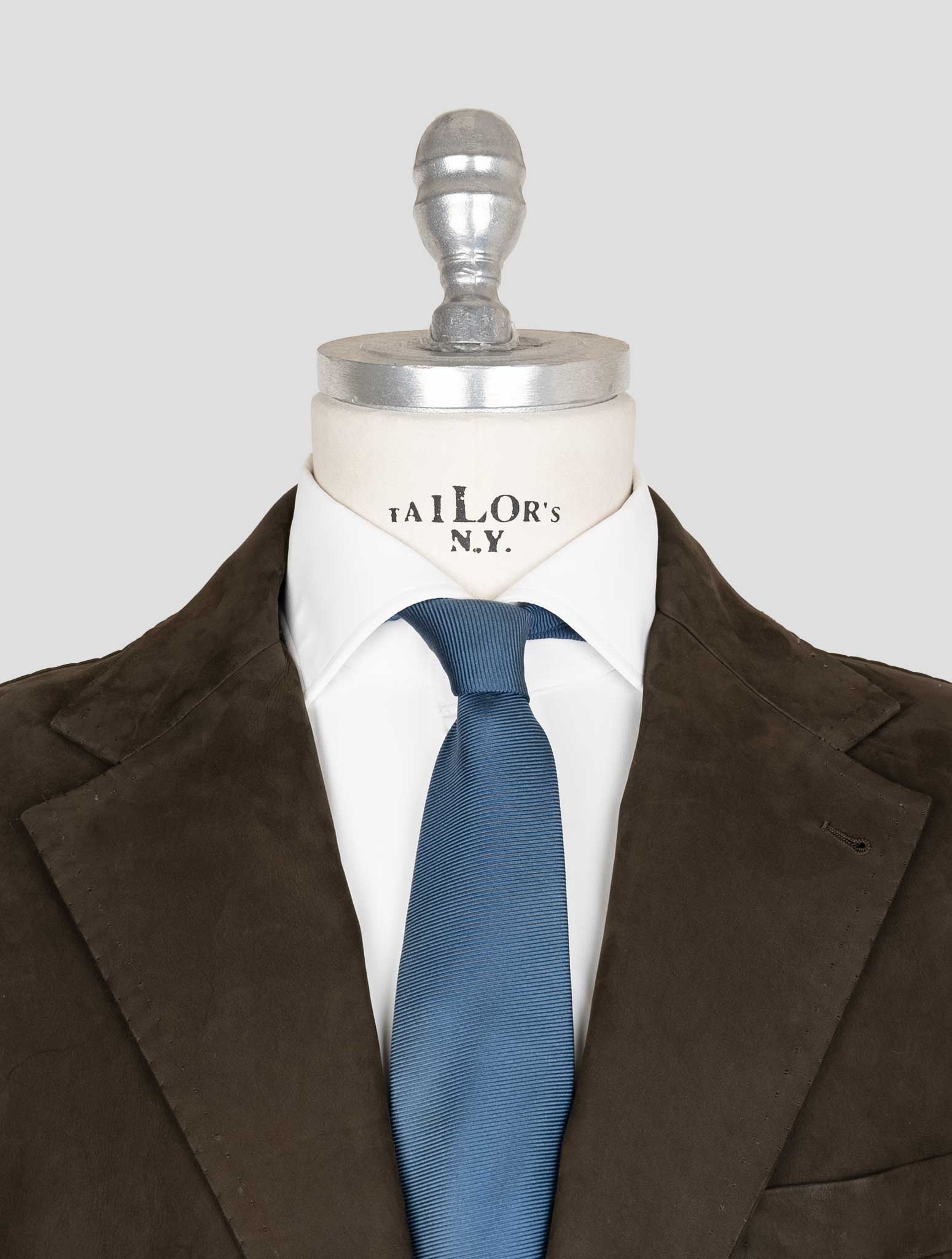 Kiton Brown Leather Suede Beaver Fur Overcoat