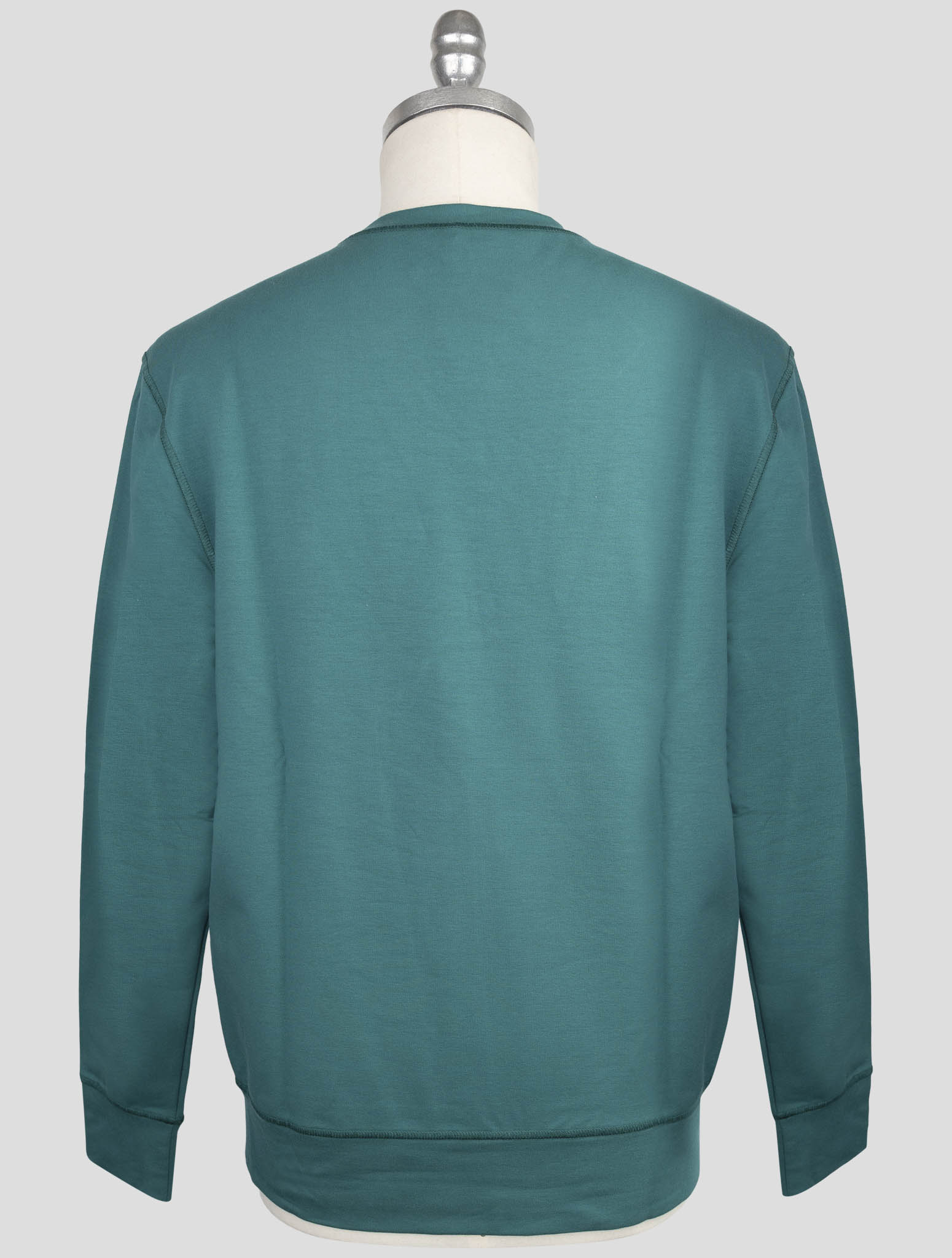 Kiton Green  Cotton Ea Sweater Crewneck