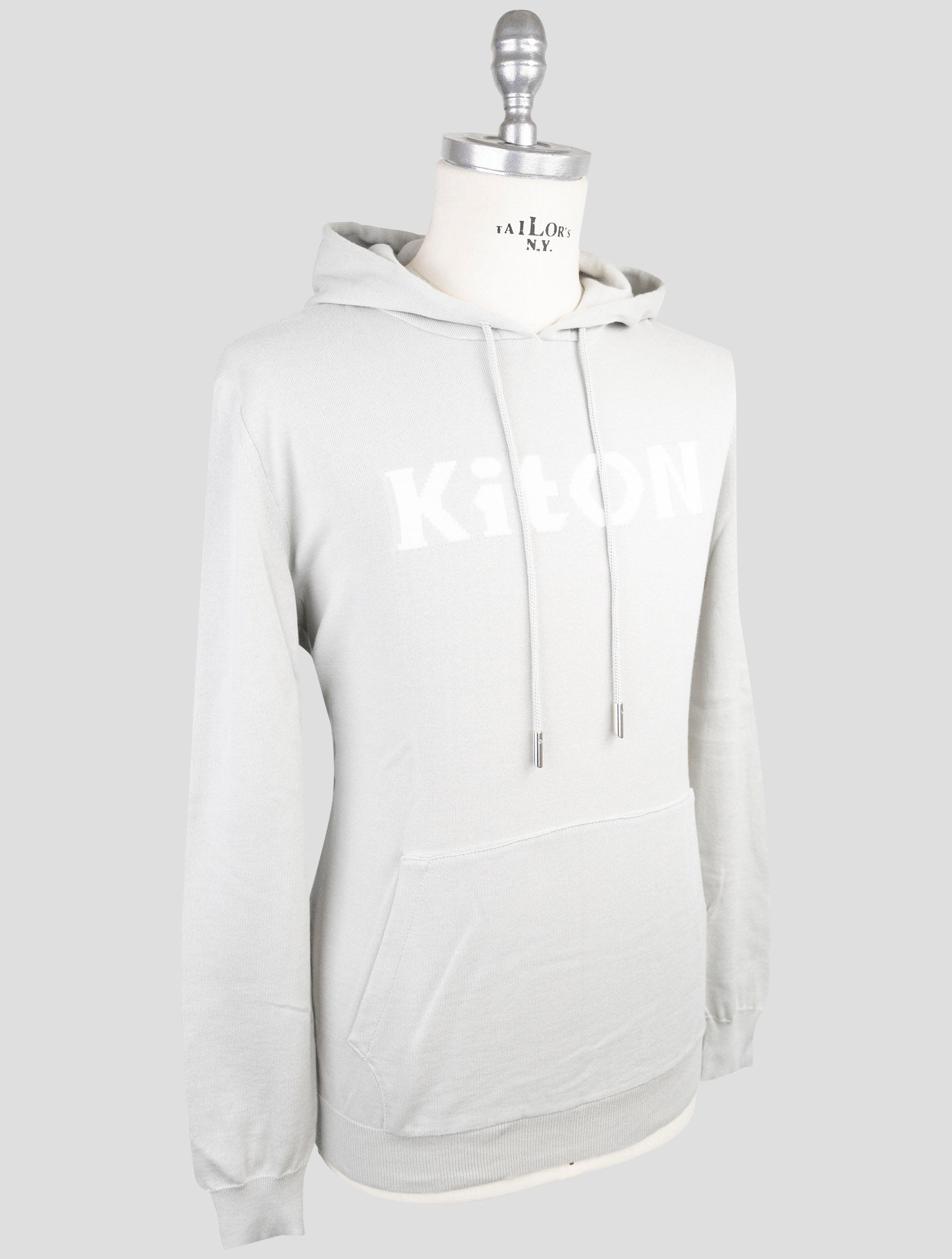 Kiton Gray  Cotton Sweater