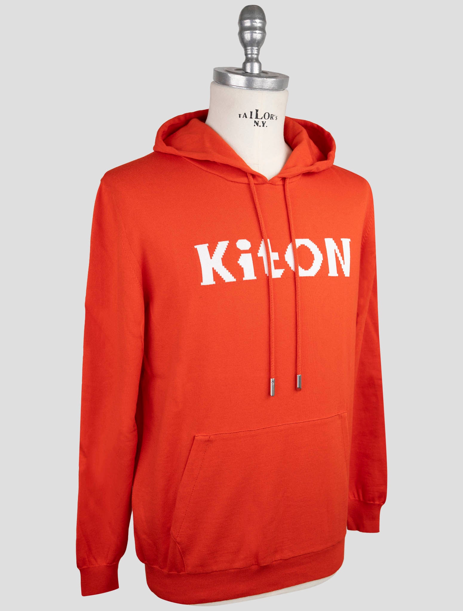 Kiton Red Cotton Sweater