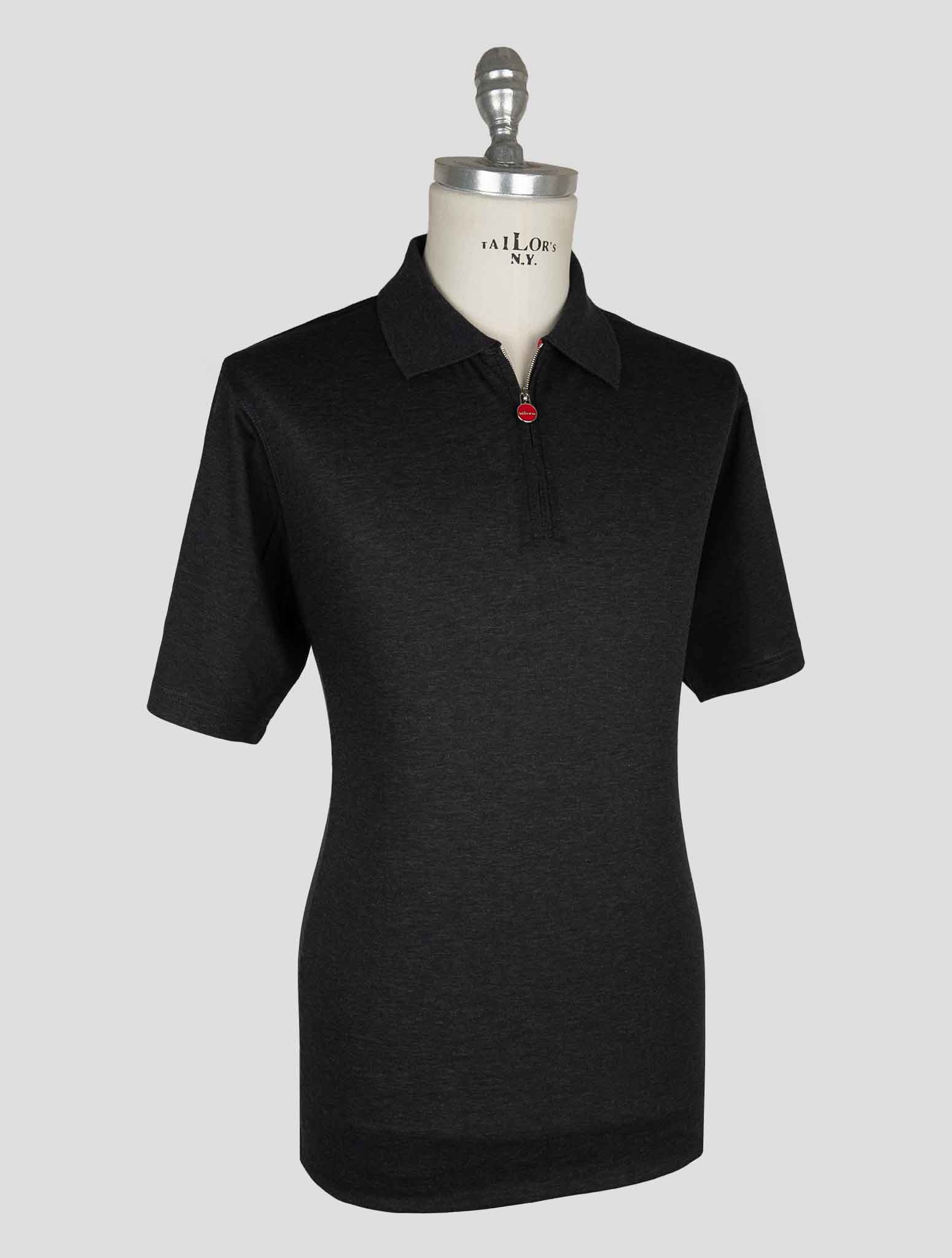 Kiton Gray Cotton Polo