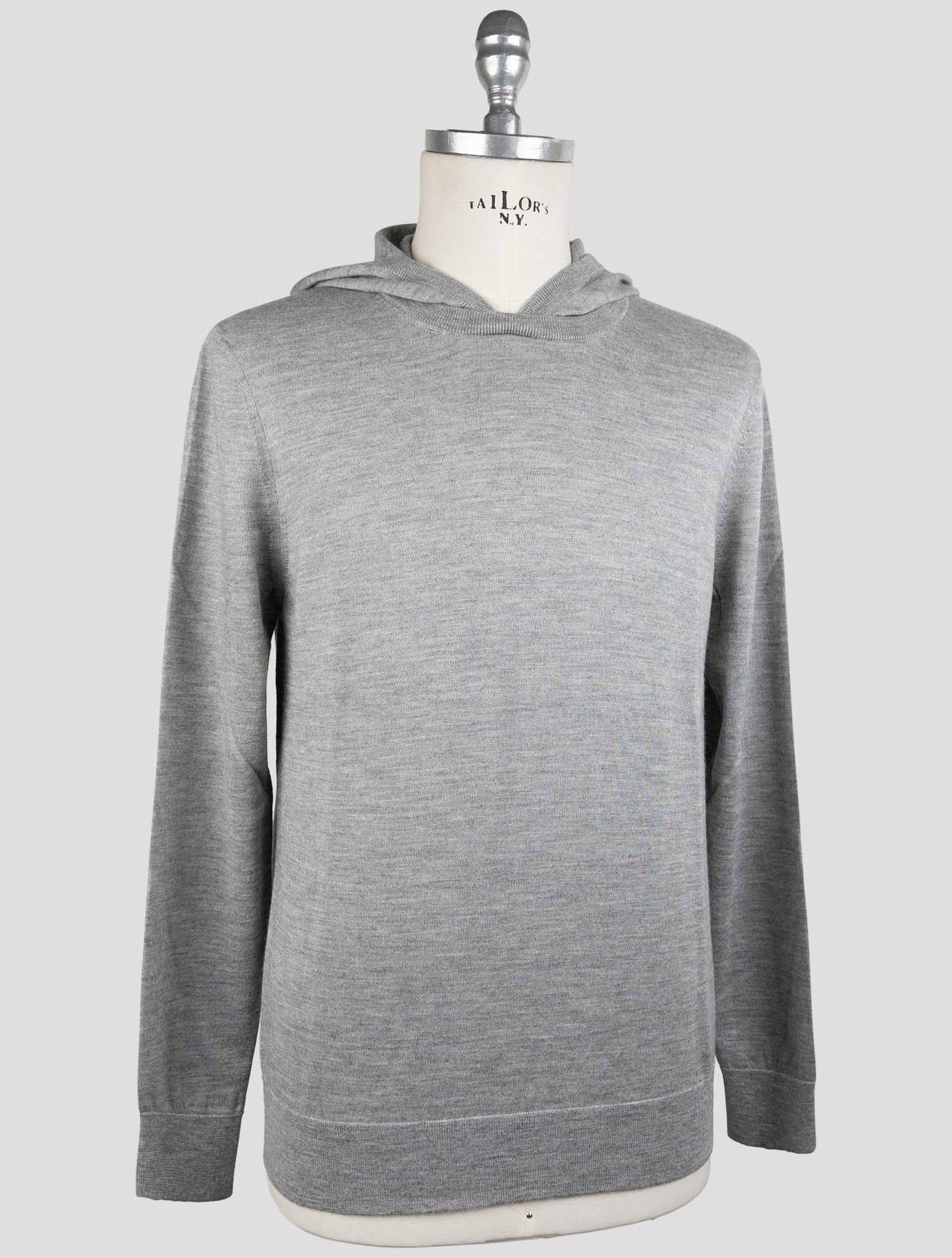 Kiton Gray Cashmere Silk Sweater