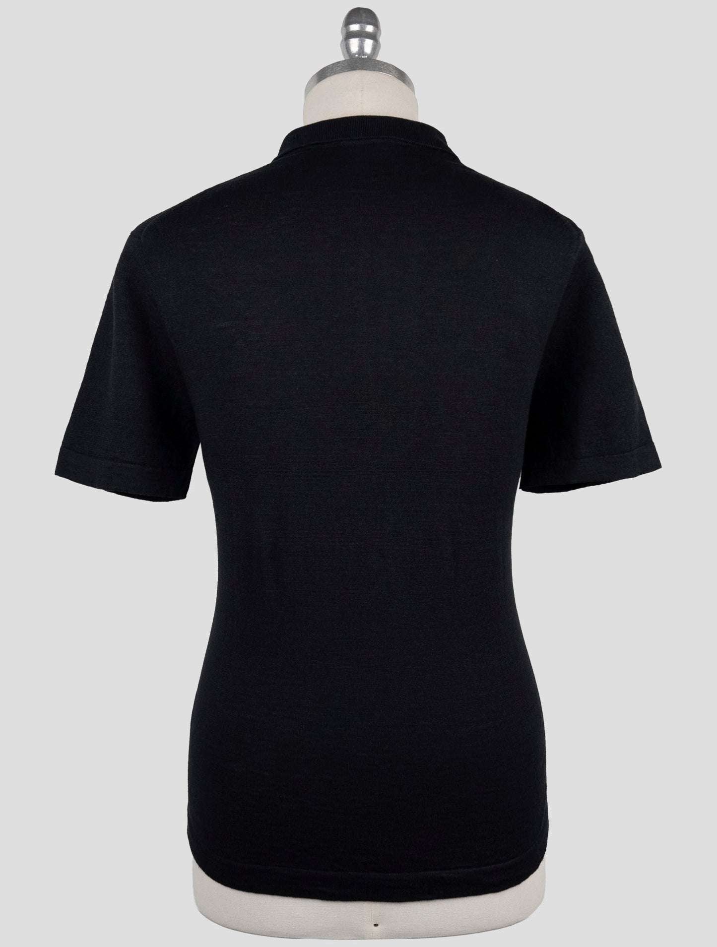 Kiton Knt Blue Linen Cotton Polo