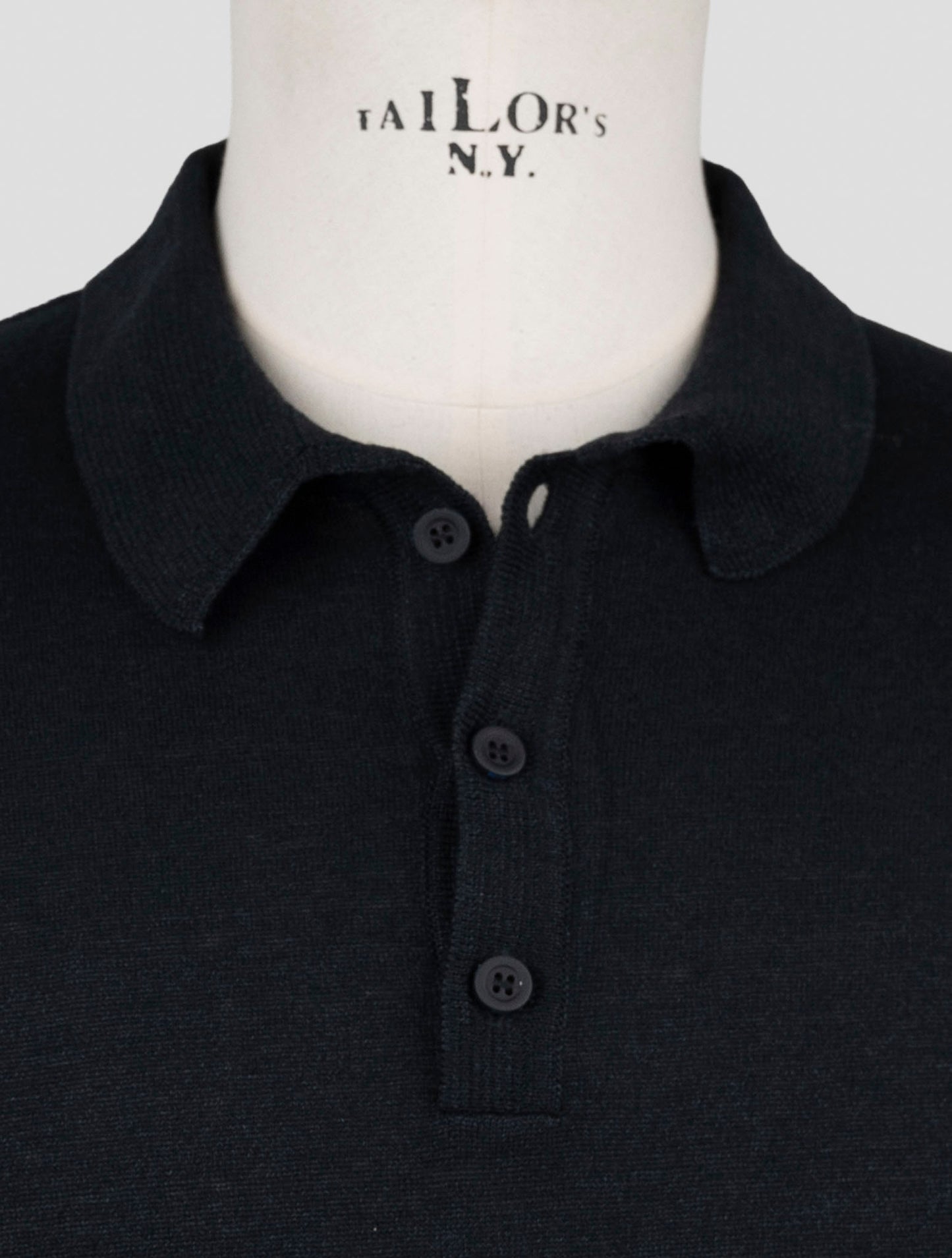 Kiton Knt Blue Linen Cotton Polo