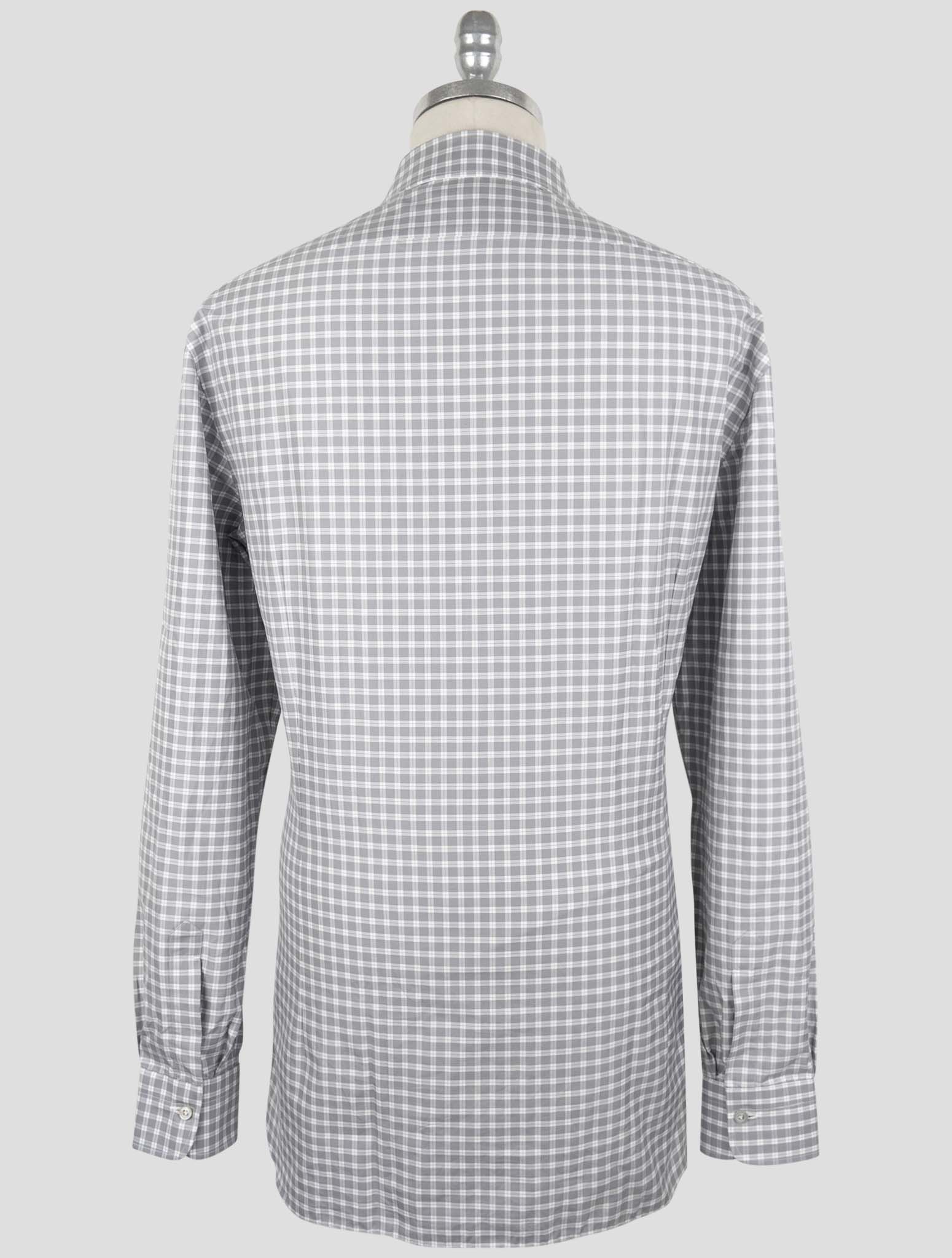 Kiton Gray Cotton Shirt