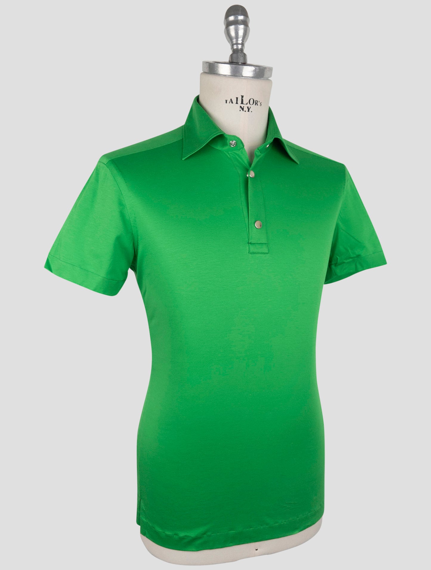 Kiton Green Cotton Polo