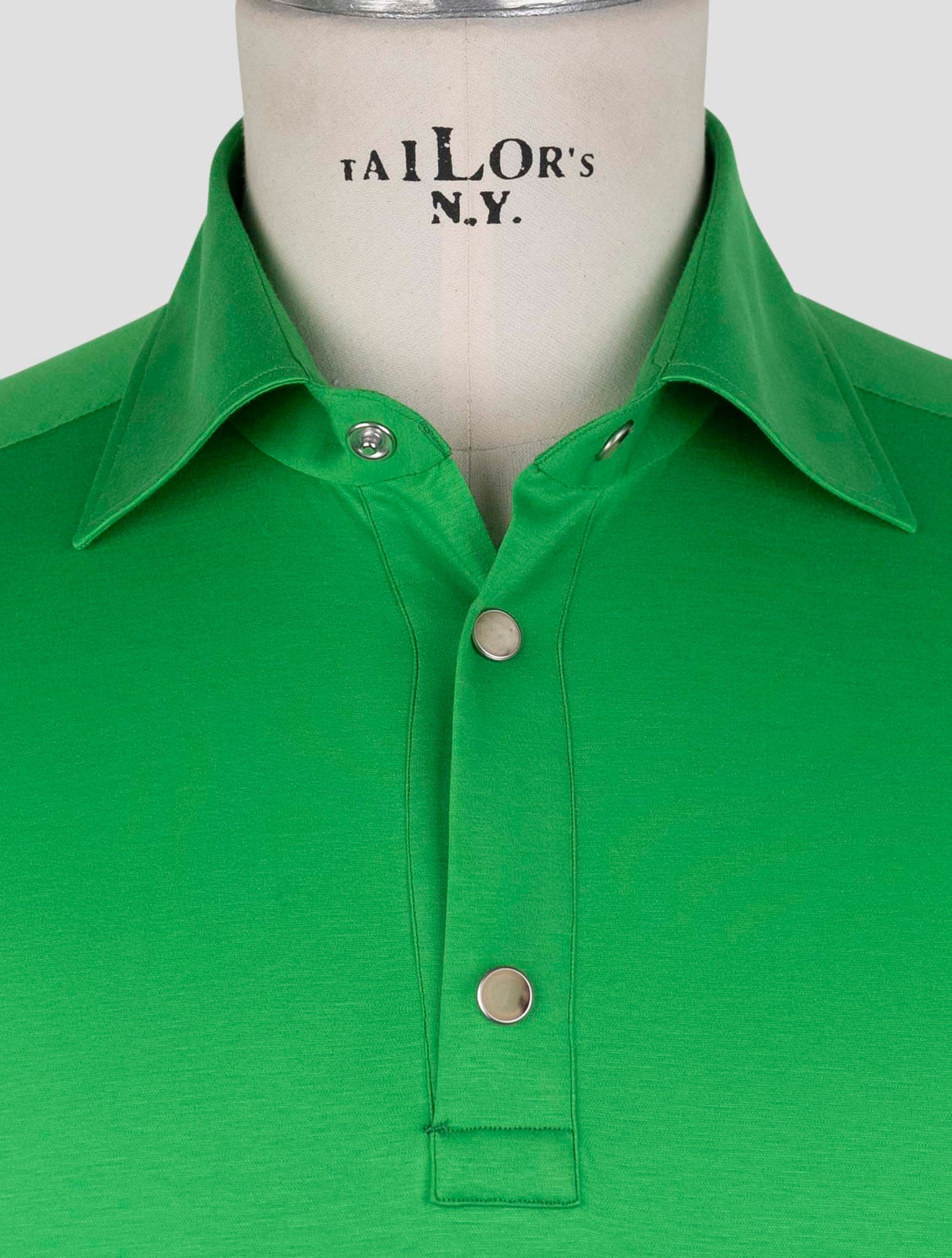 Kiton Green Cotton Polo
