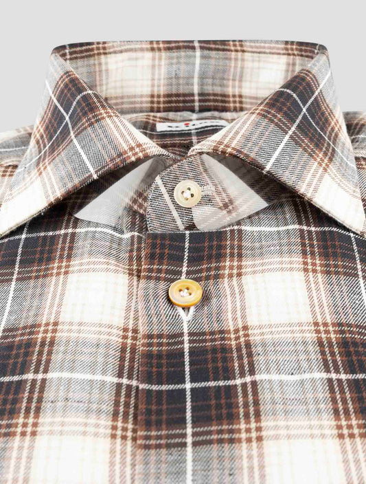 Kiton Multicolor Cotton Shirt