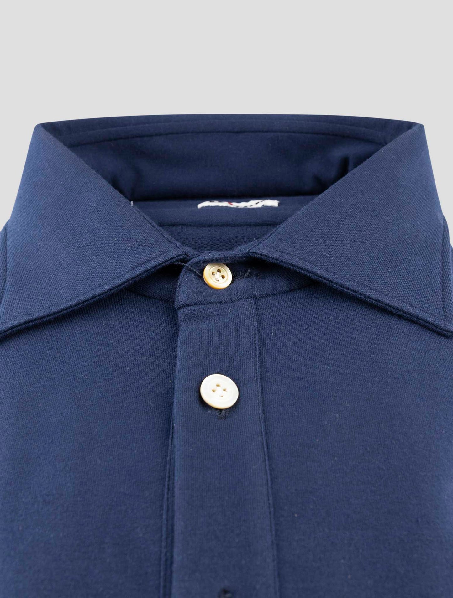 Kiton Blue Cotton Ea Shirt