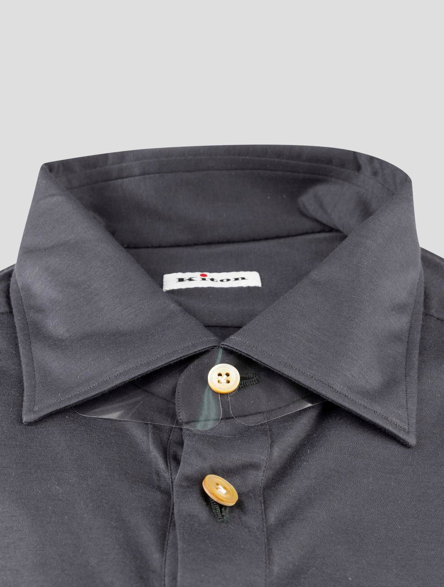 Kiton Dark Gray Cotton Shirt