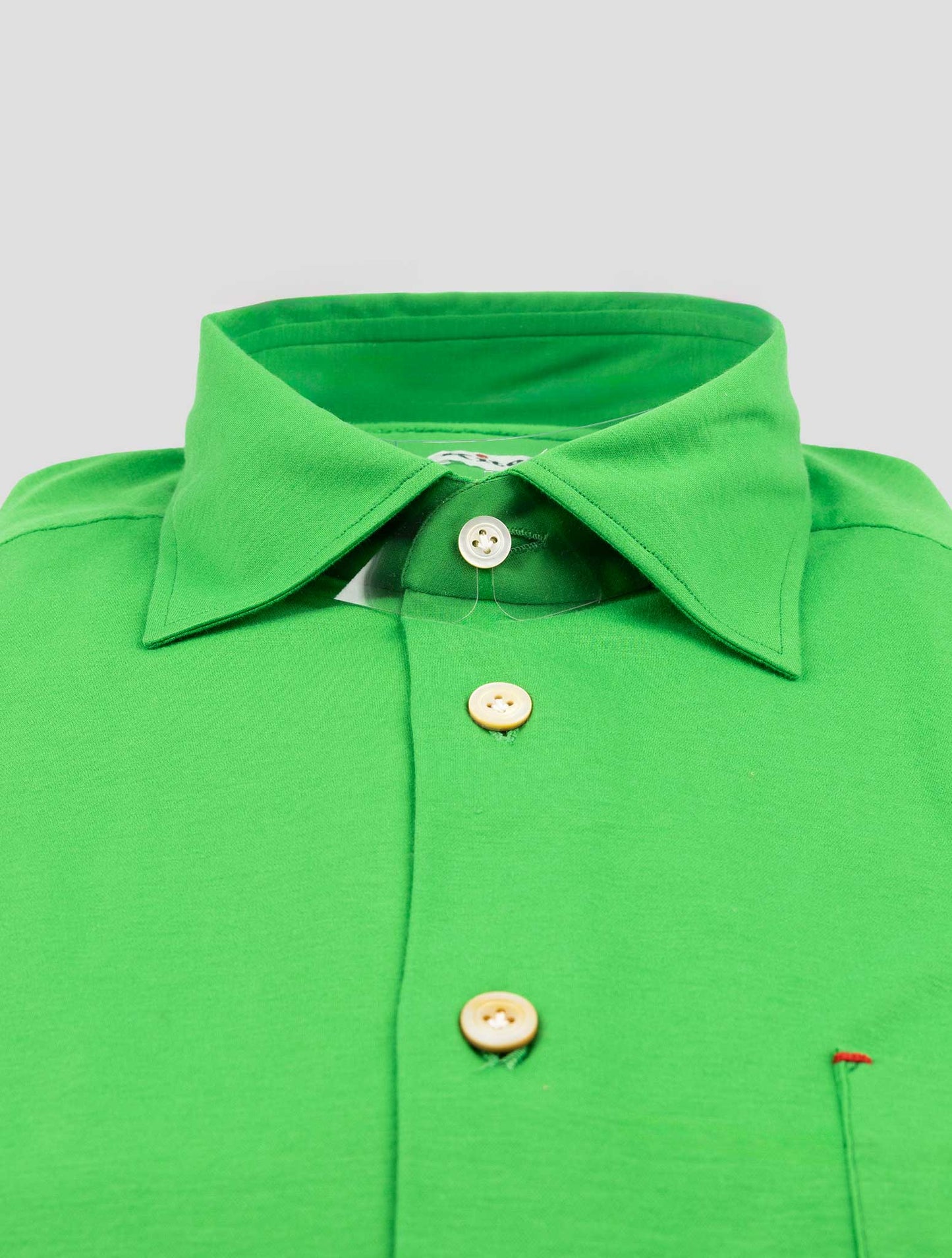 Kiton Green Cotton Shirt
