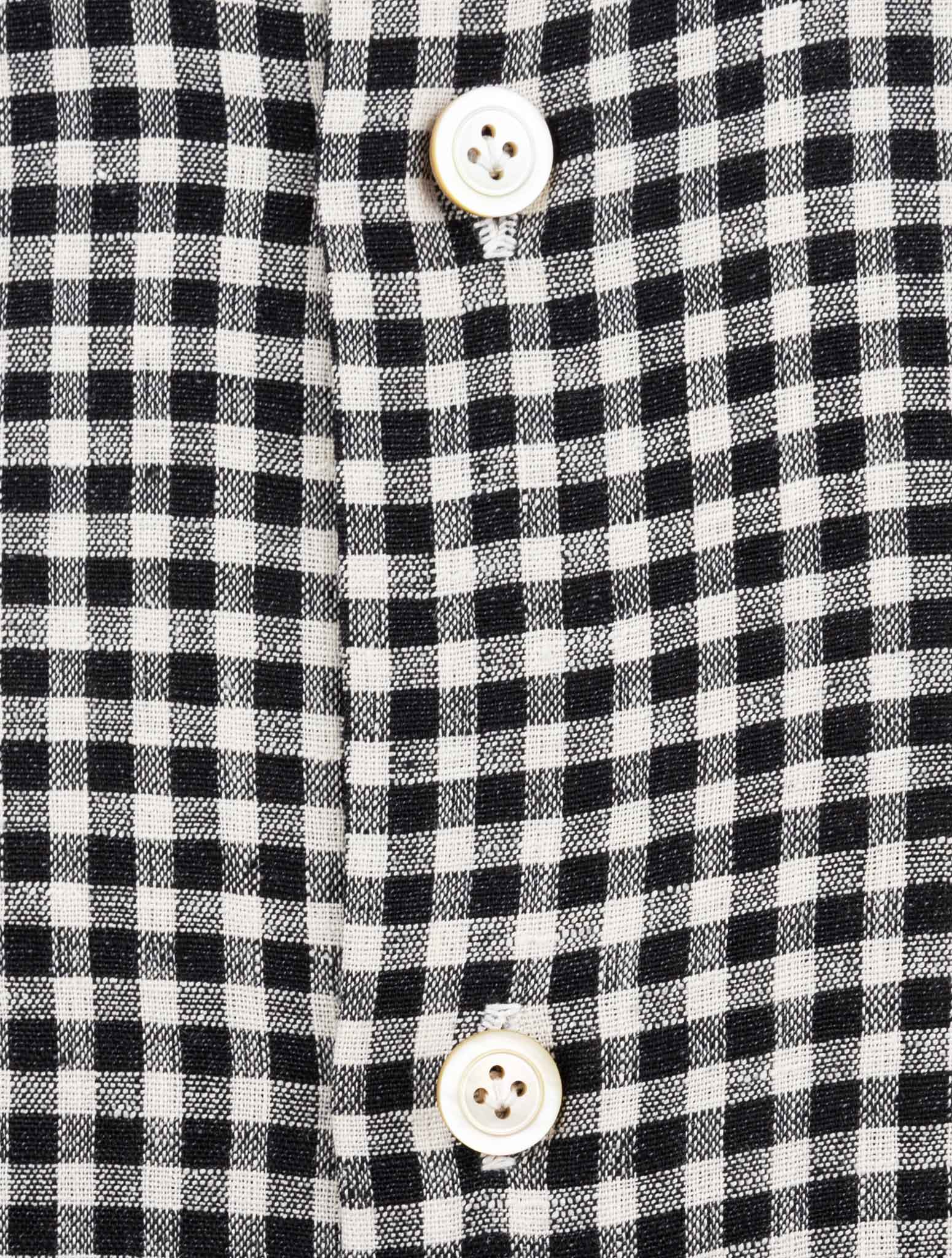 Kiton White Linen Ea Pl Shirt