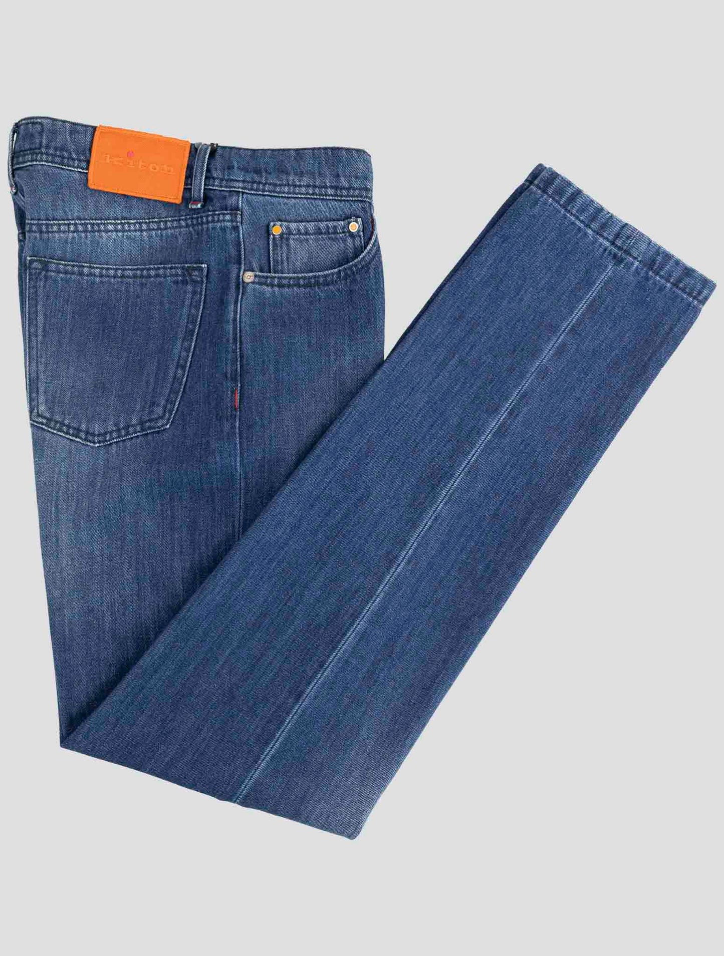 Kiton Denim Cotton Wool Pa Jeans