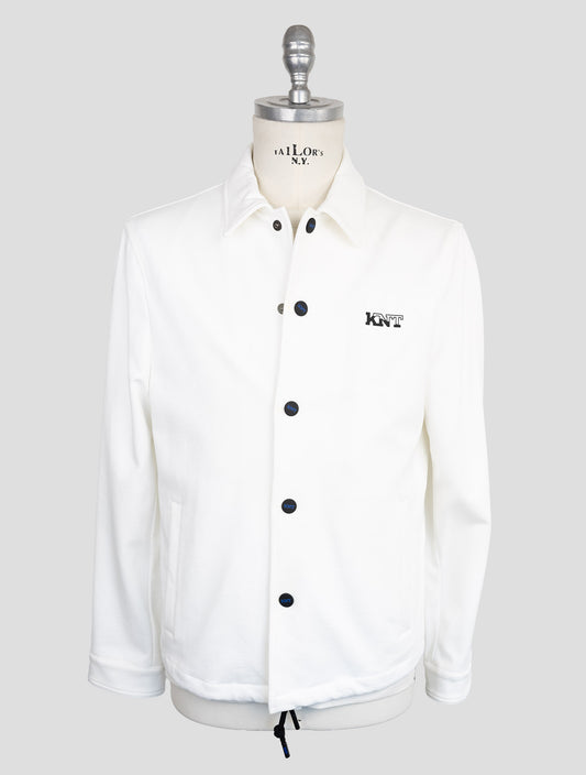 Designer white coat from Italian luxury collection