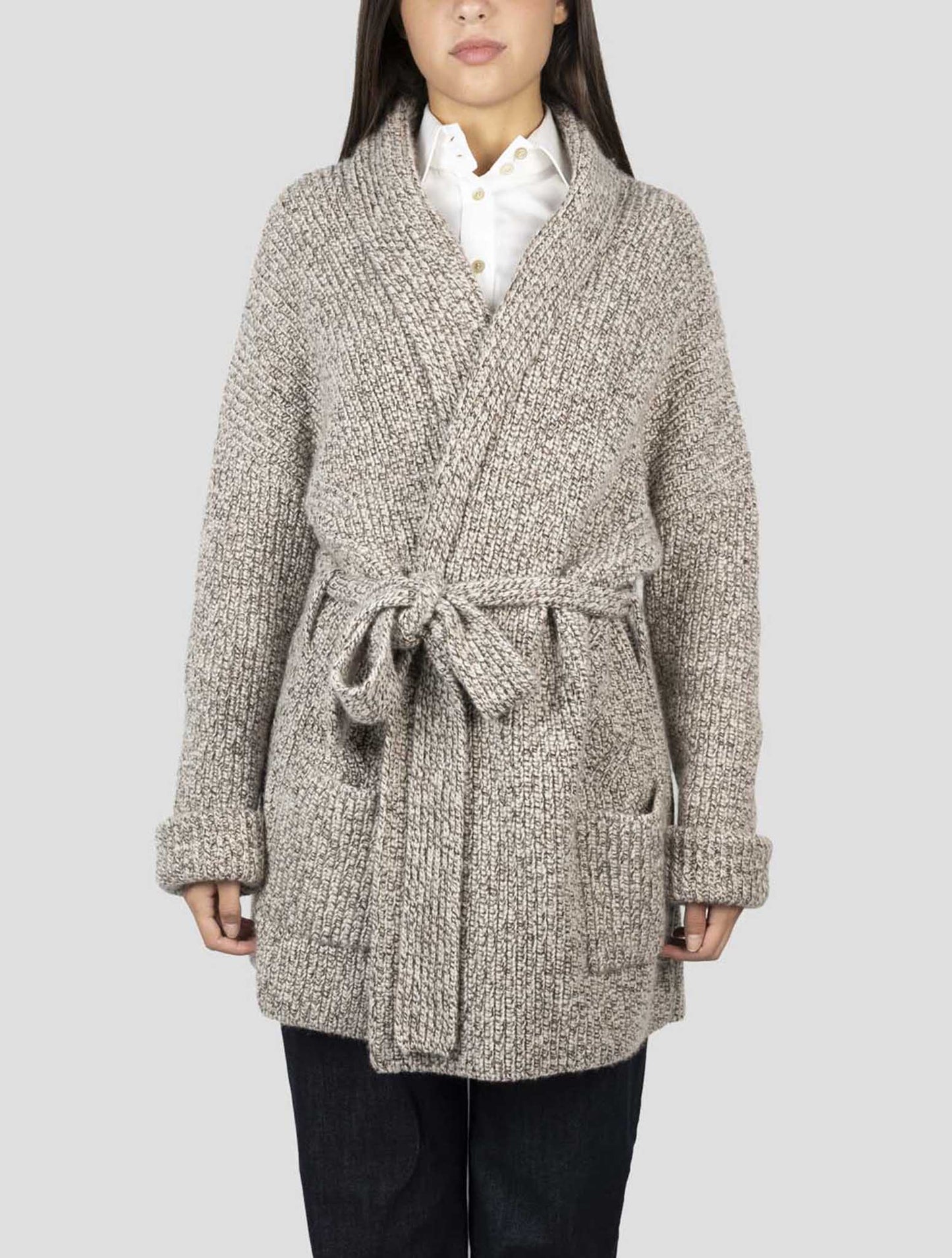 Kiton Beige Cashmere Cardigan